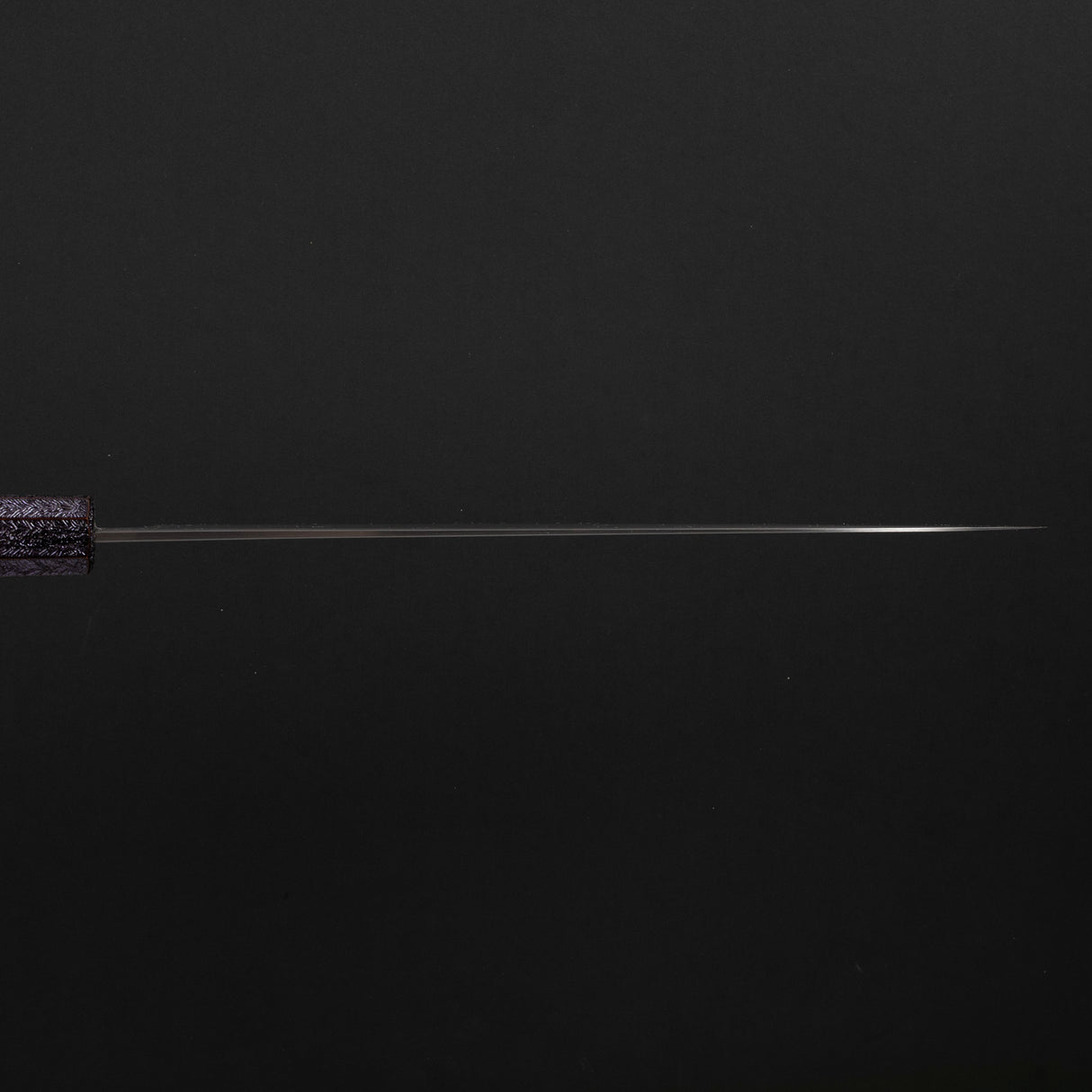 恒久白一不鏽鋼夾層霞牛刀 240mm 紫色手柄