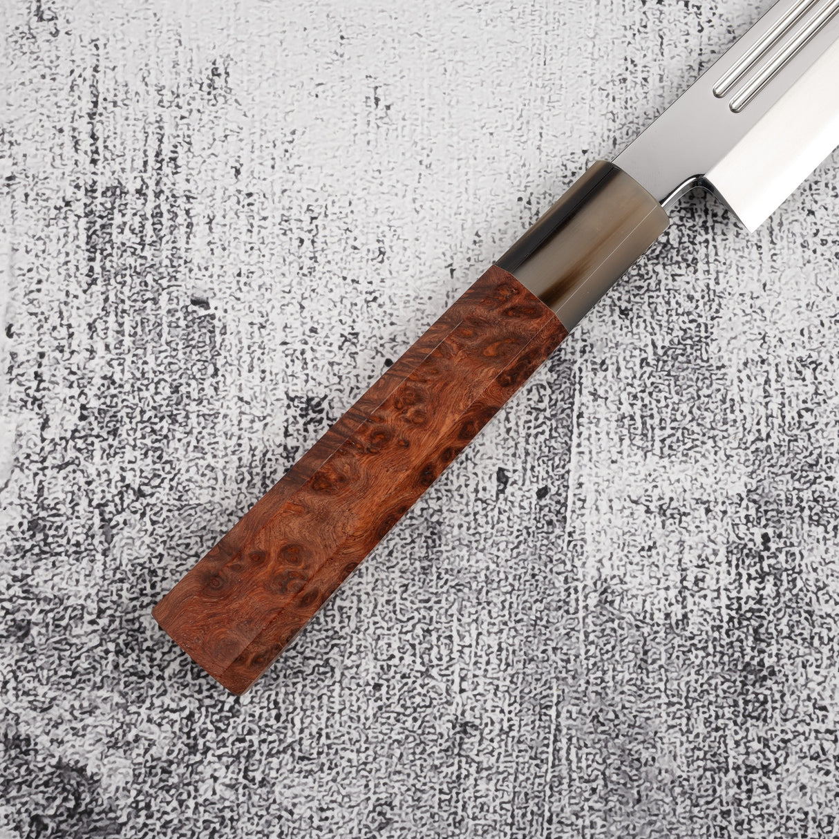 Yoshihiro Ginsan Double Fuller K-tip Yanagiba 270mm Amboyna