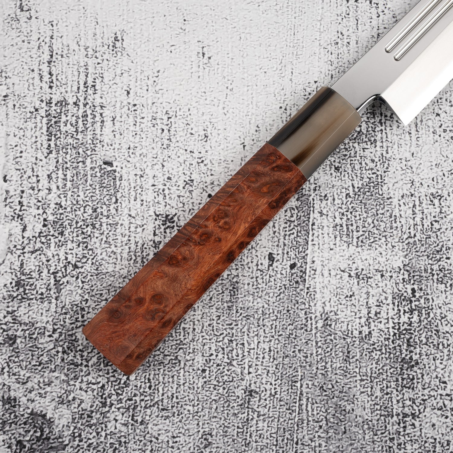 Yoshihiro Ginsan Double Fuller K-tip Yanagiba 270mm Amboyna