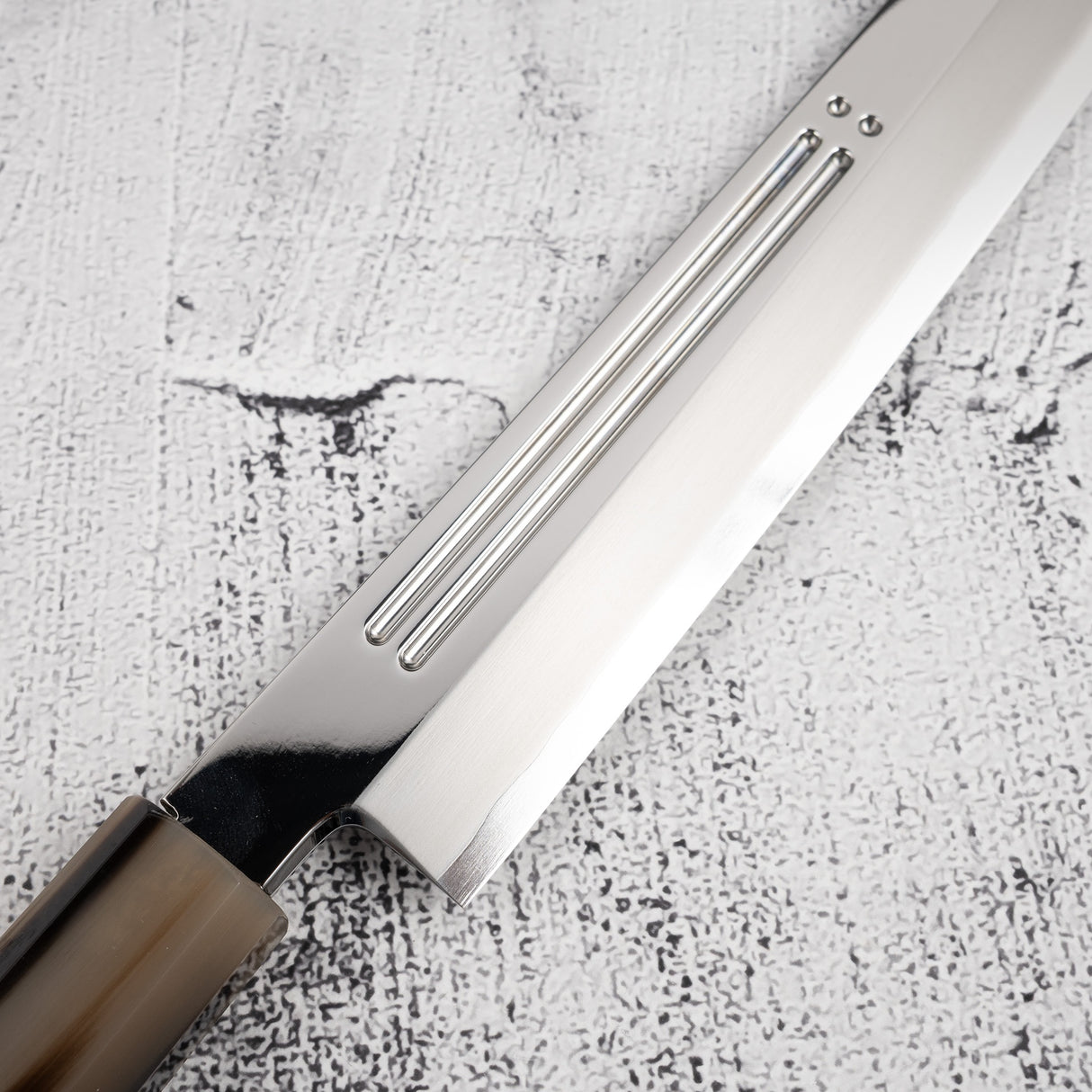 Yoshihiro Ginsan Double Fuller K-tip Yanagiba 270mm Amboyna