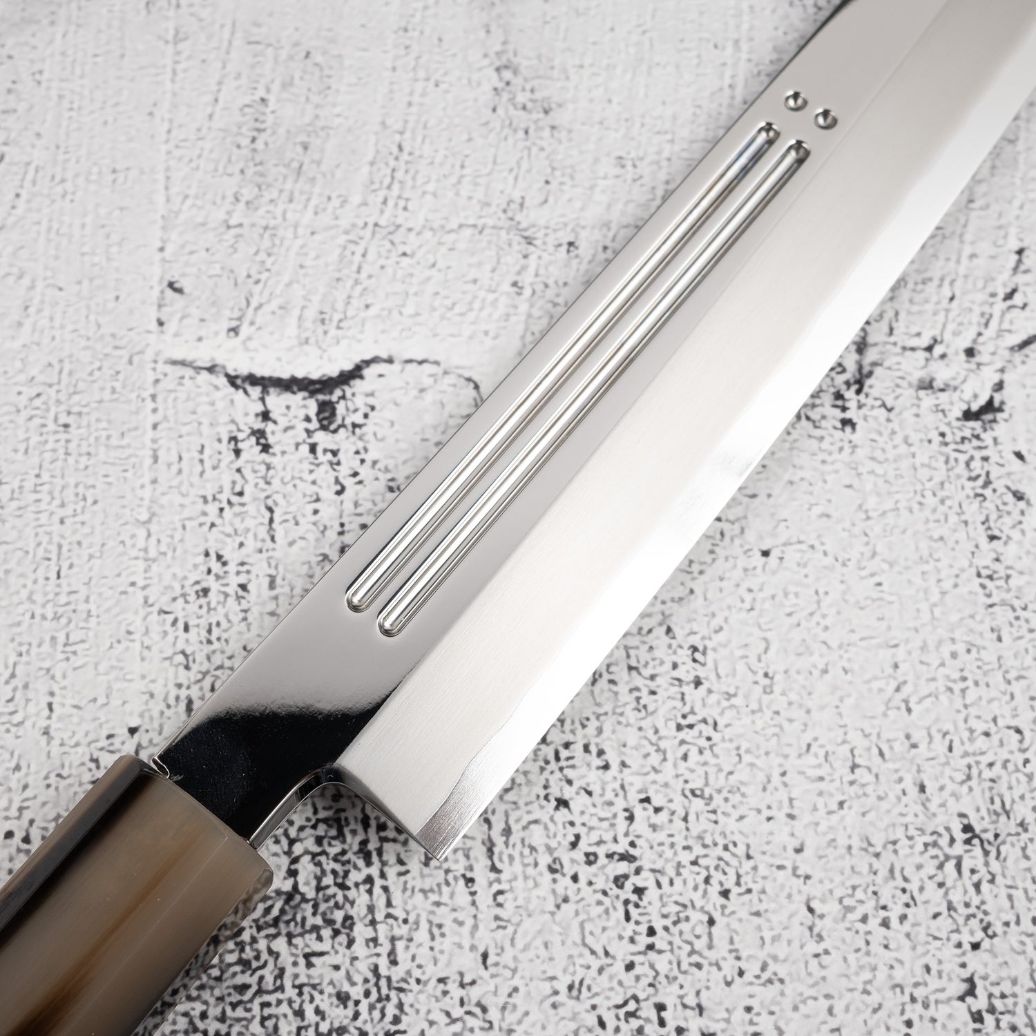 Yoshihiro Ginsan Double Fuller K-tip Yanagiba 270mm Amboyna