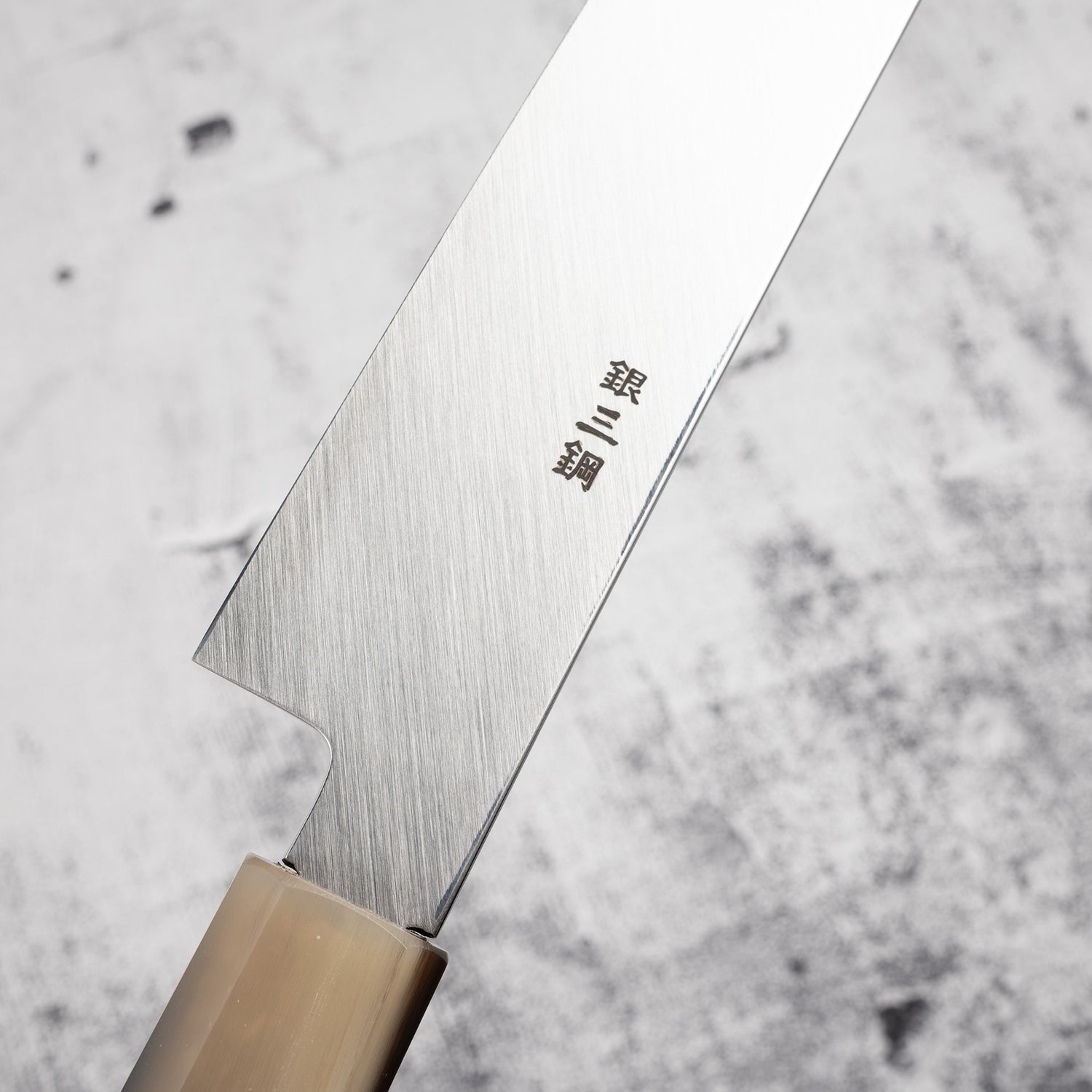 Yoshihiro Ginsan Double Fuller K-tip Yanagiba 270mm Amboyna