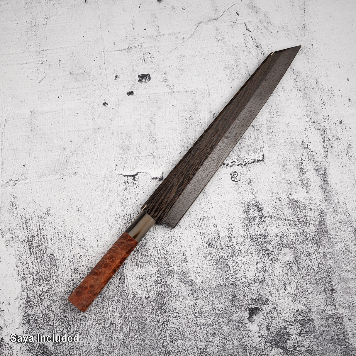 Yoshihiro Ginsan Double Fuller K-tip Yanagiba 270mm Amboyna