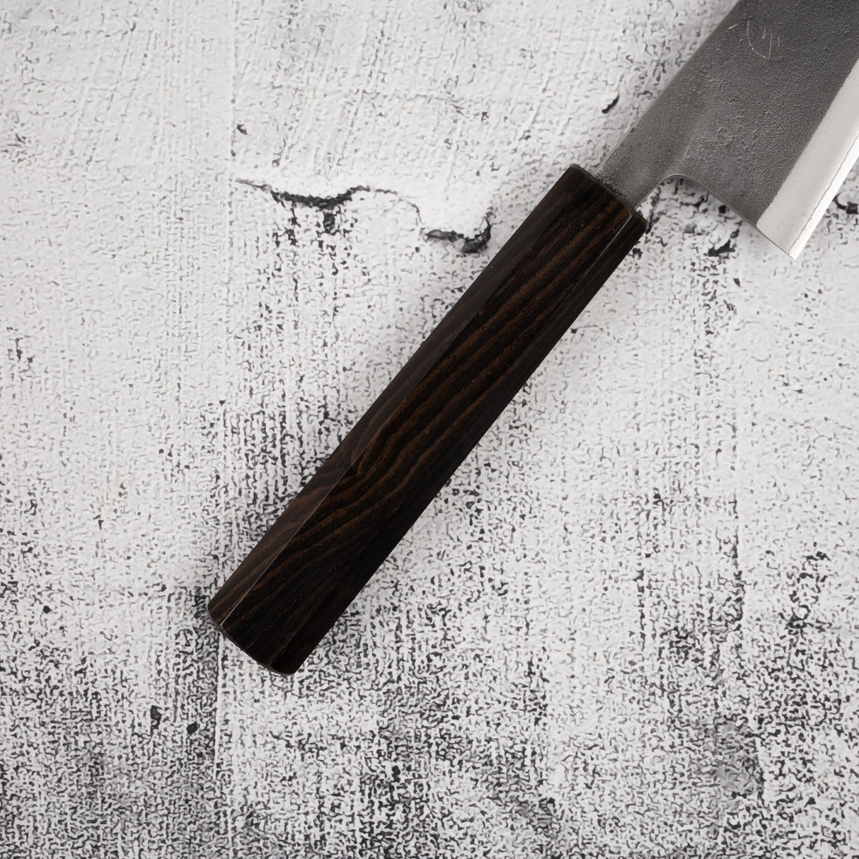 吉金 白二號 KU 梨地骨切 150mm 不鏽鋼夾層 黑檀木柄 初心