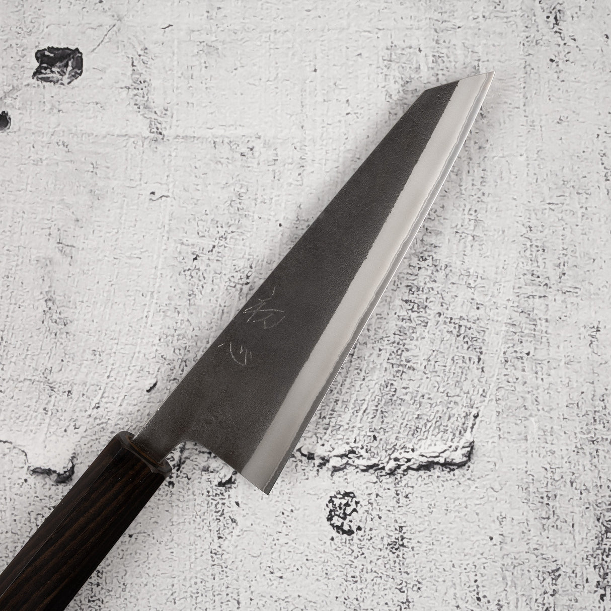 吉金 白二號 KU 梨地骨切 150mm 不鏽鋼夾層 黑檀木柄 初心
