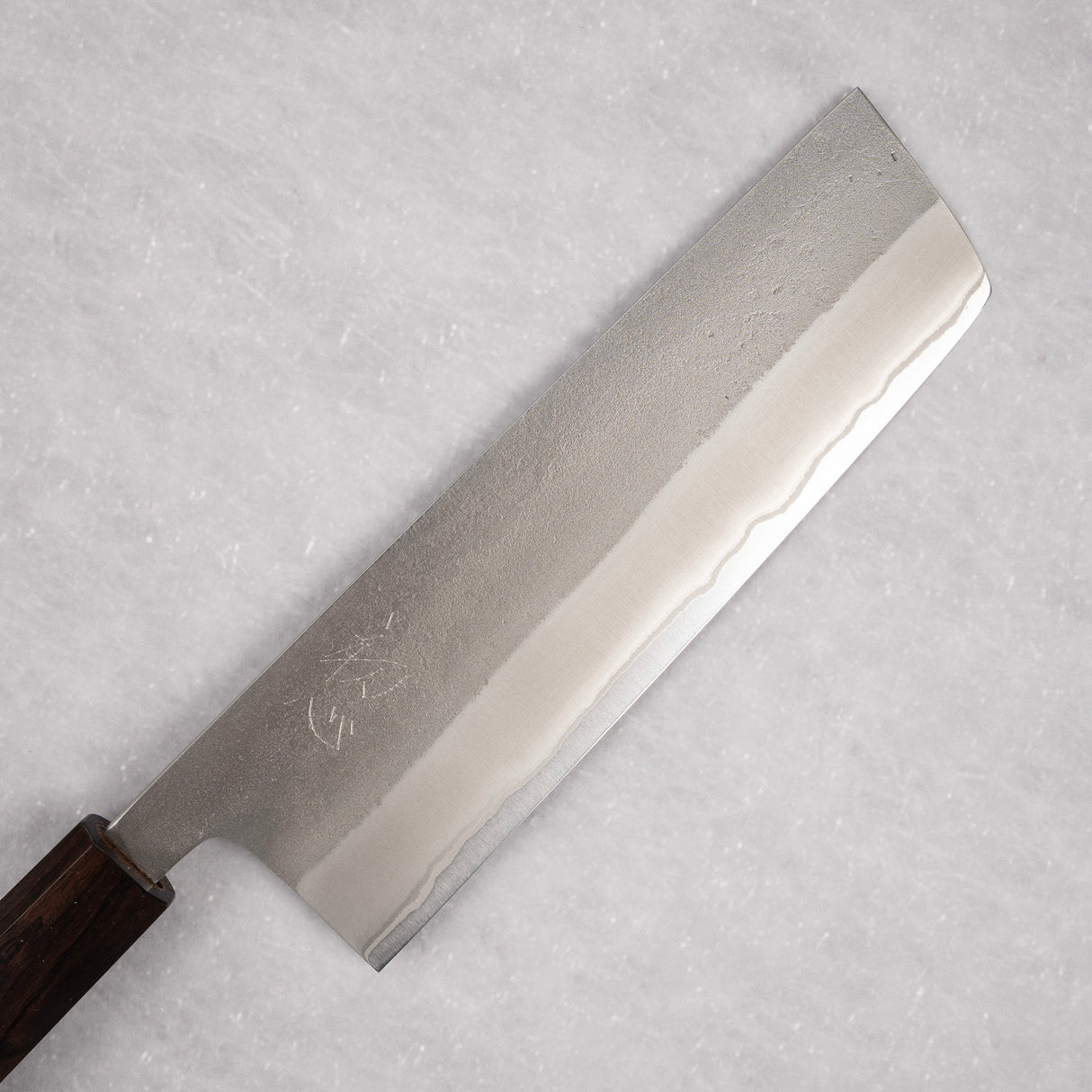 Yoshikane White 2 Nashiji 不鏽鋼包覆 Nakiri 165mm 黑檀木手柄