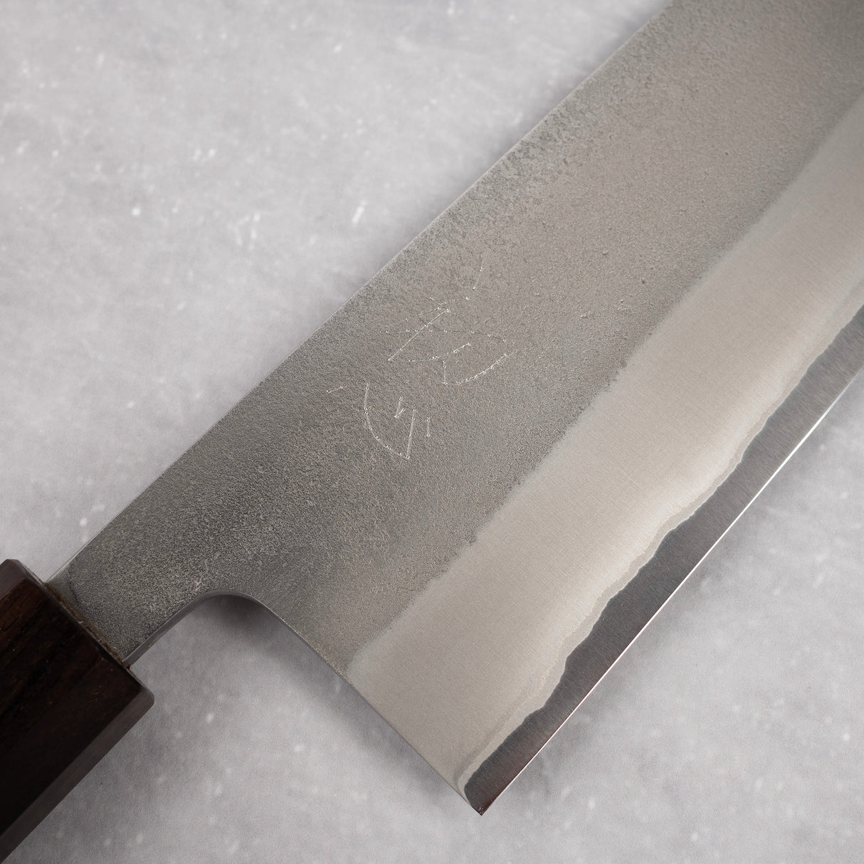 Yoshikane White 2 Nashiji 不鏽鋼包覆 Nakiri 165mm 黑檀木手柄