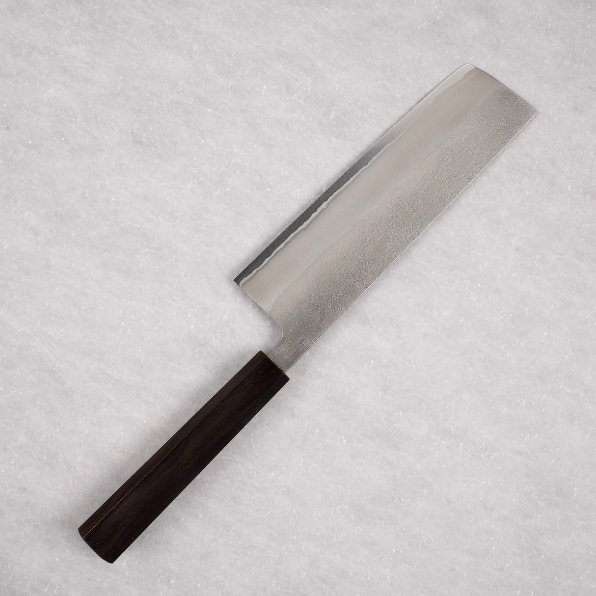Yoshikane White 2 Nashiji 不鏽鋼包覆 Nakiri 165mm 黑檀木手柄