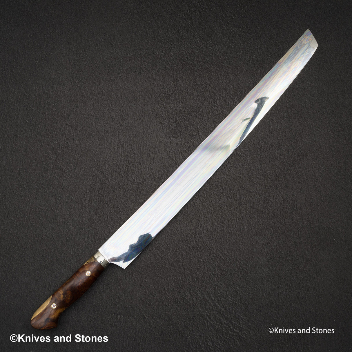 Yoshikazu Ikeda Honyaki Sakimaru Sujihiki 450mm 白色 3 鋼