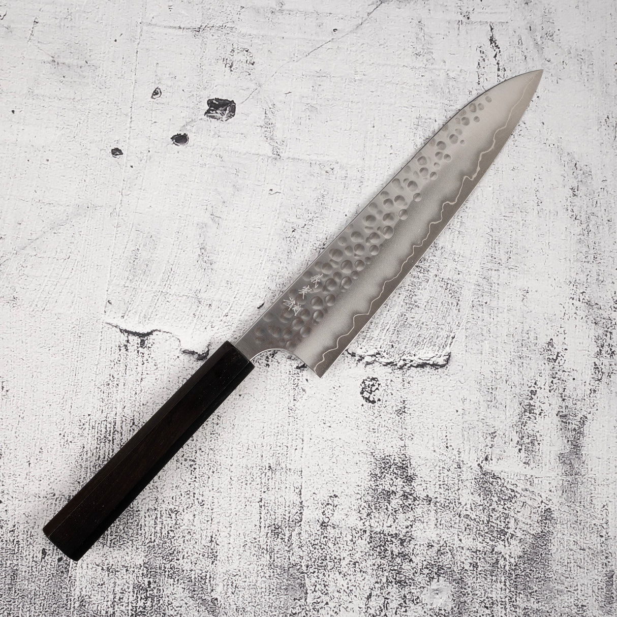 Yoshimi Kato Forged Ginsan Tsuchime Gyuto 210mm