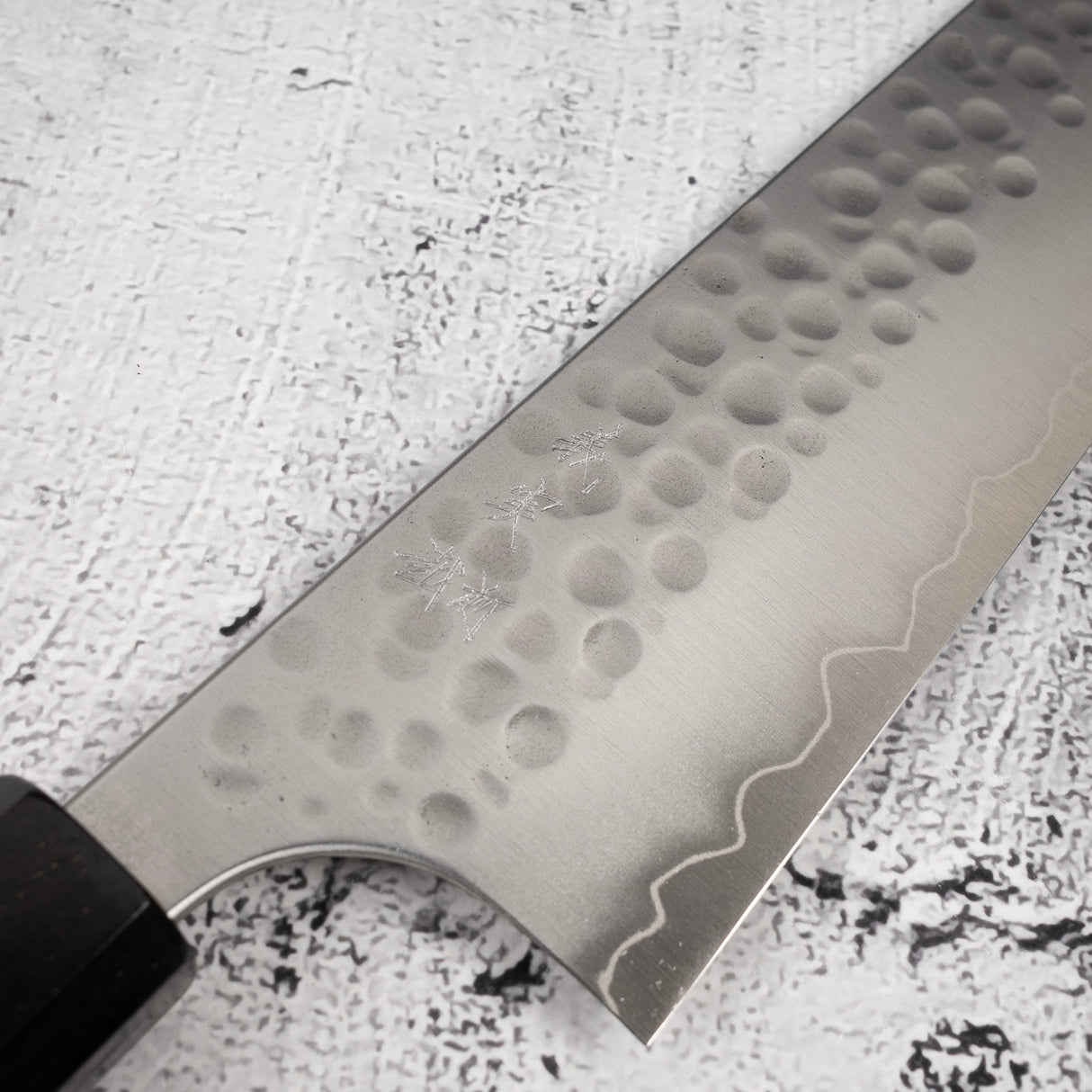 Yoshimi Kato Forged Ginsan Tsuchime Gyuto 210mm