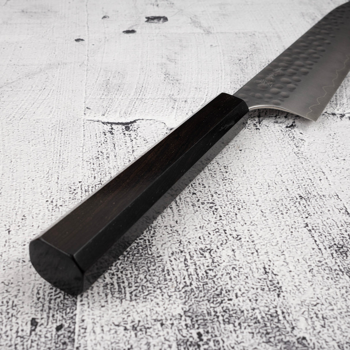 Yoshimi Kato Forged Ginsan Tsuchime Gyuto 210mm