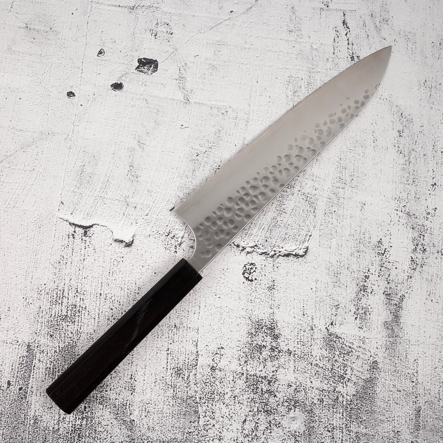 Yoshimi Kato Forged Ginsan Tsuchime Gyuto 210mm