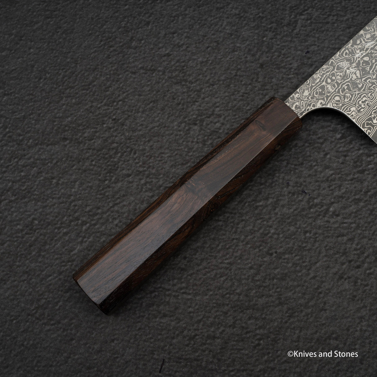 Yoshimi Kato VG10 蝕刻大馬士革牛刀 180 毫米烏木手柄