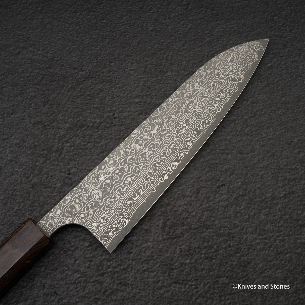 Yoshimi Kato VG10 蝕刻大馬士革牛刀 180 毫米烏木手柄