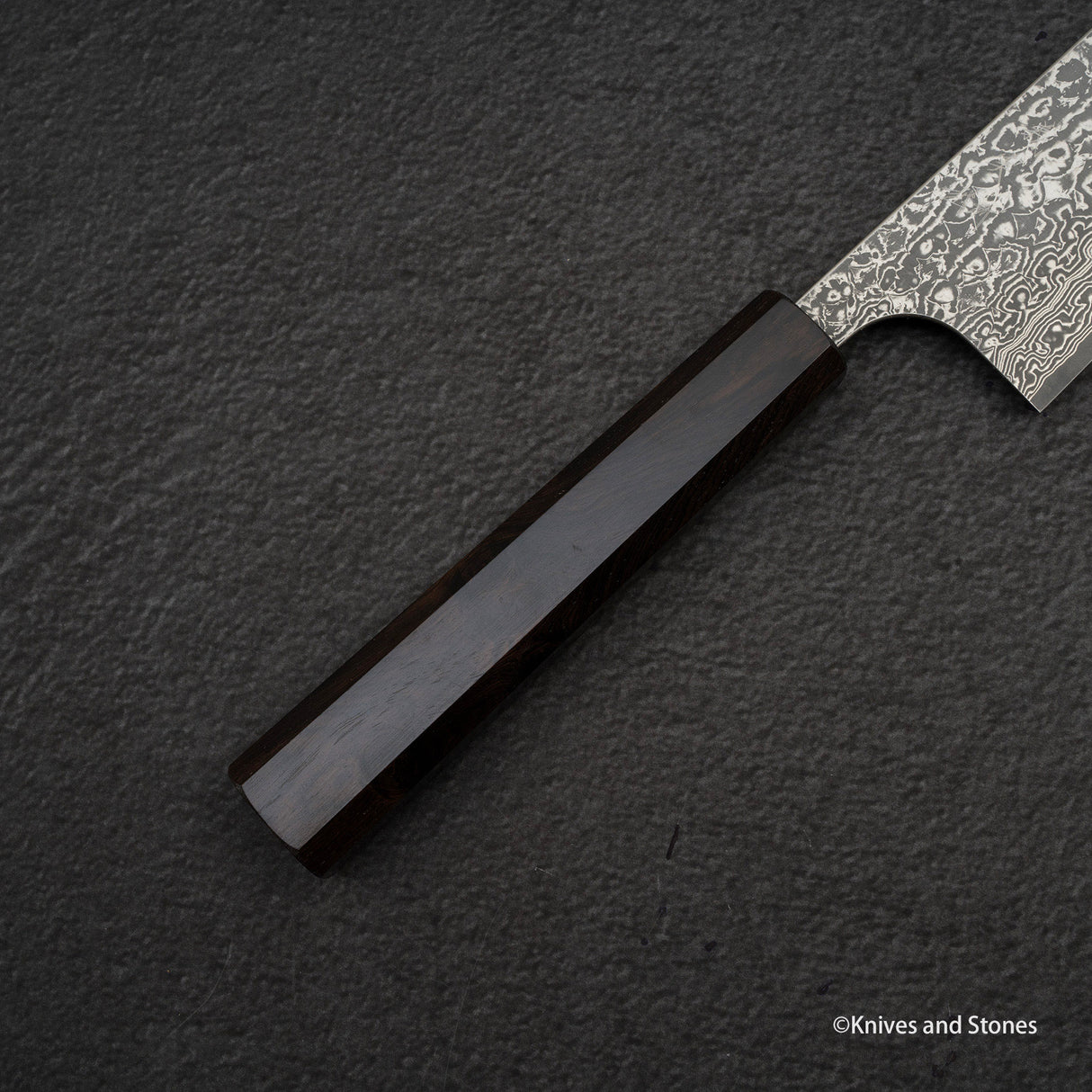 Yoshimi Kato VG10 蝕刻大馬士革牛刀 210 毫米烏木手柄