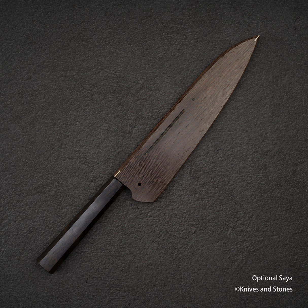 Yoshimi Kato VG10 蝕刻大馬士革牛刀 210 毫米烏木手柄