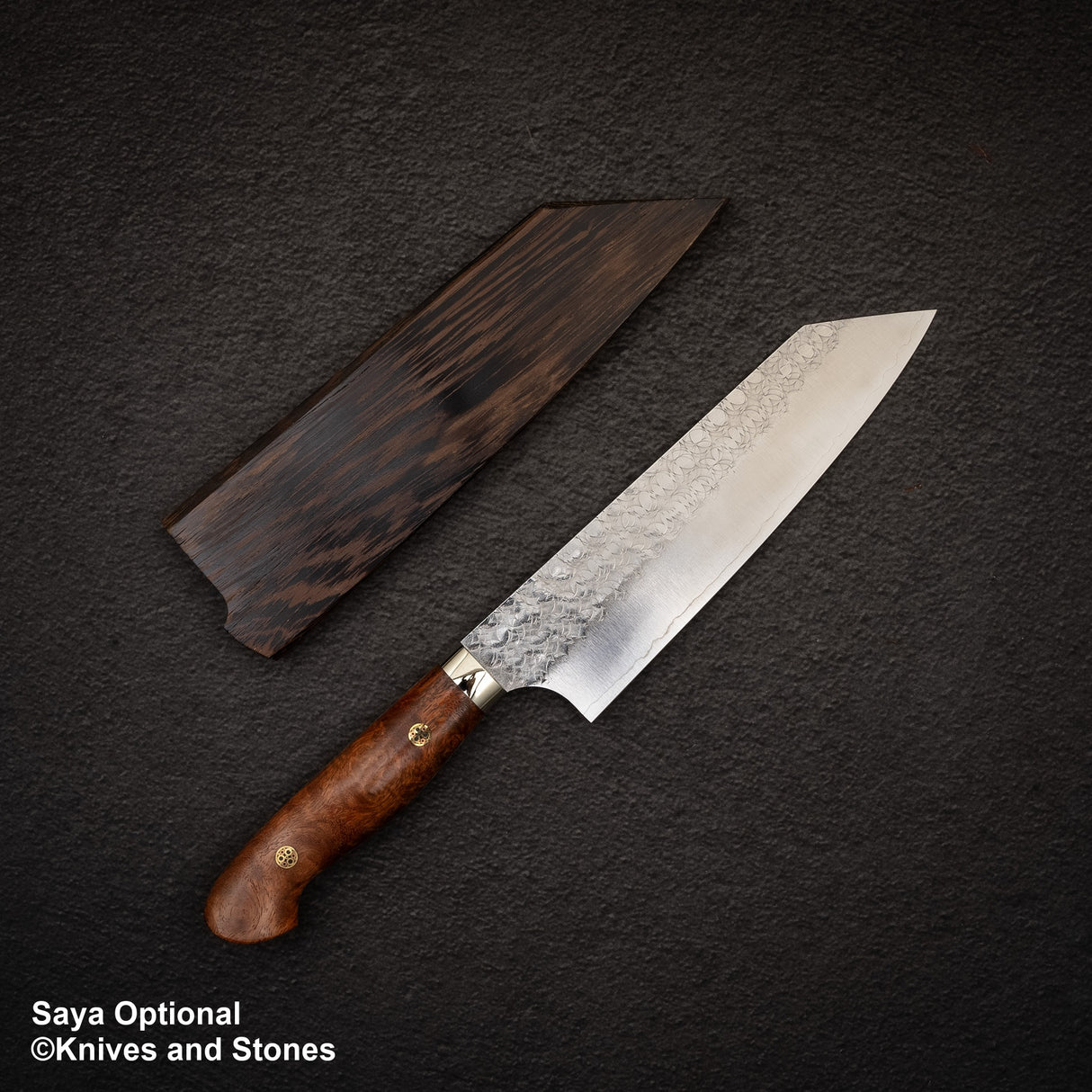 加藤佳美 SG2 Minamo Bunka 180mm Amboyna Burl Western