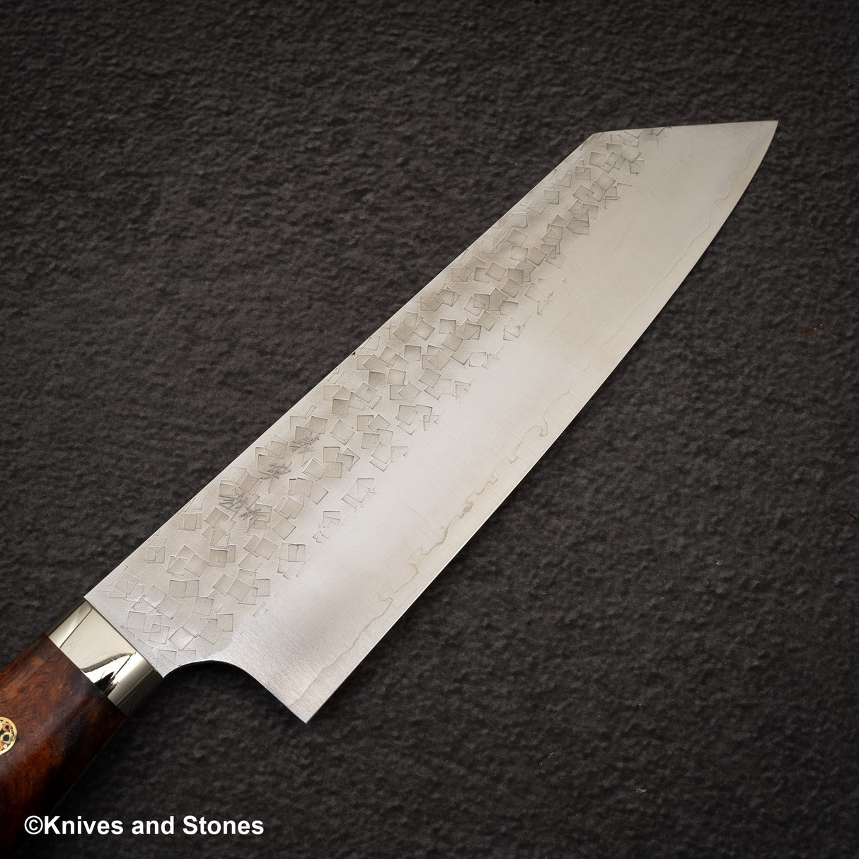 加藤佳美 SG2 Minamo Bunka 180mm Amboyna Burl Western、Shikakkei Tsuchime