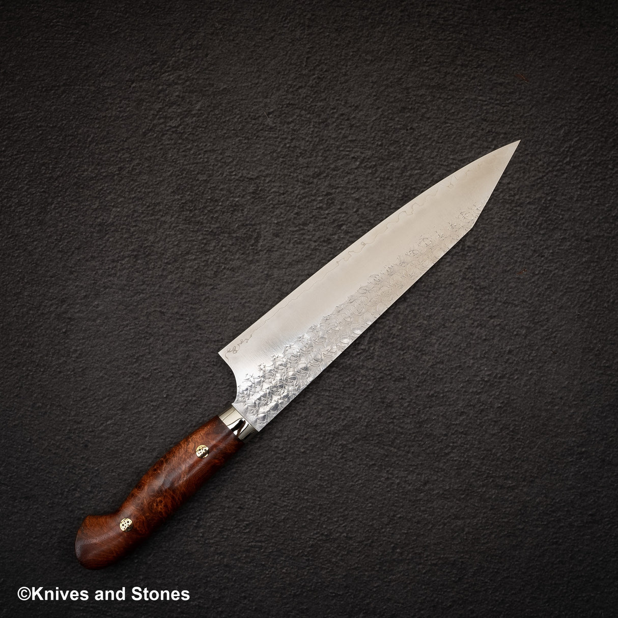 加藤 義實 SG2 Minamo K-tip 牛刀 210mm Amboyna Burl 西式手柄