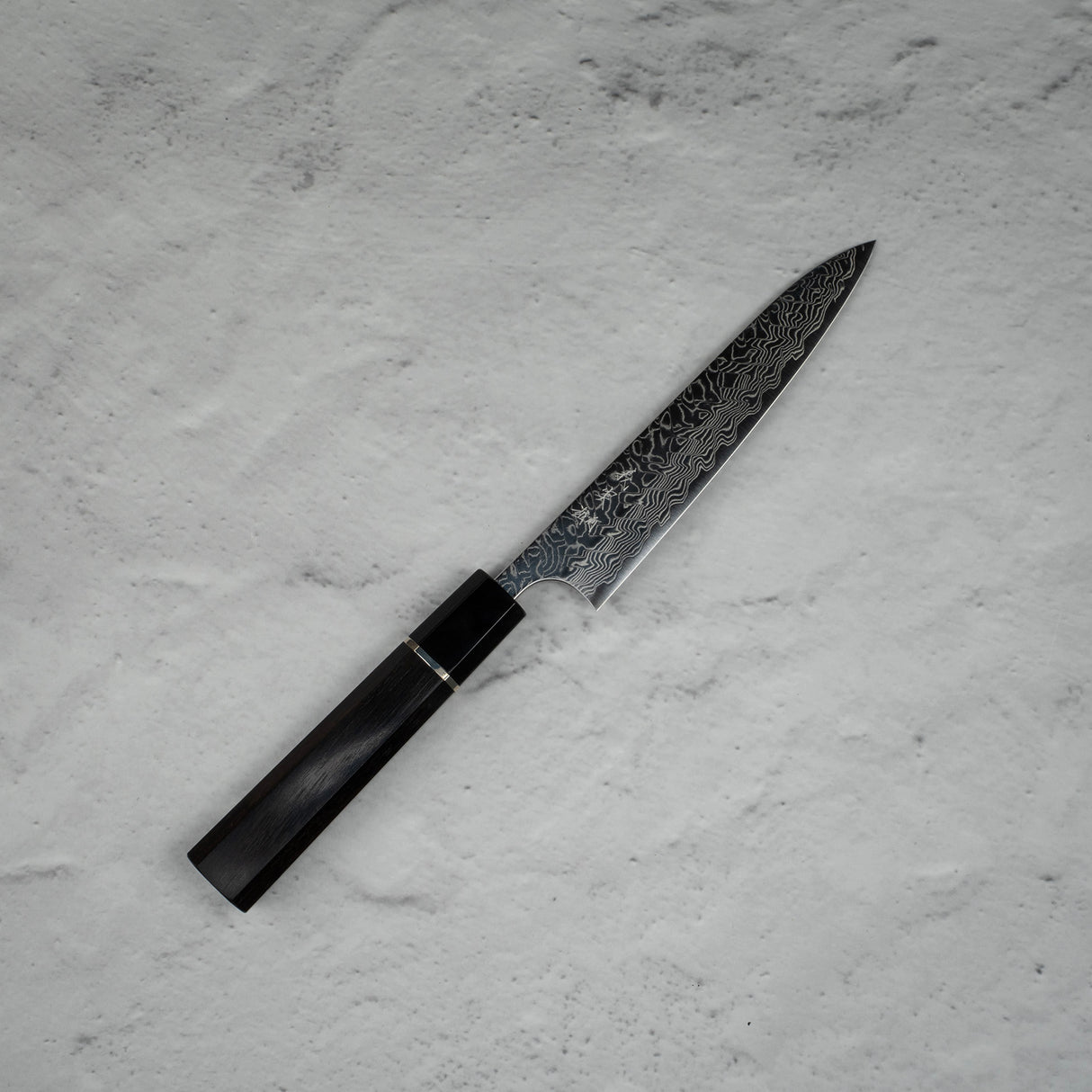 Yoshimi Kato SG2 鏡面大馬士革 Petty 150 毫米黑檀木手柄