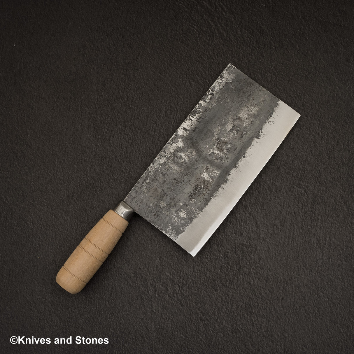 Hatsukokoro Sentan White 2 不鏽鋼包覆 Kurouchi 中國菜刀 195mm