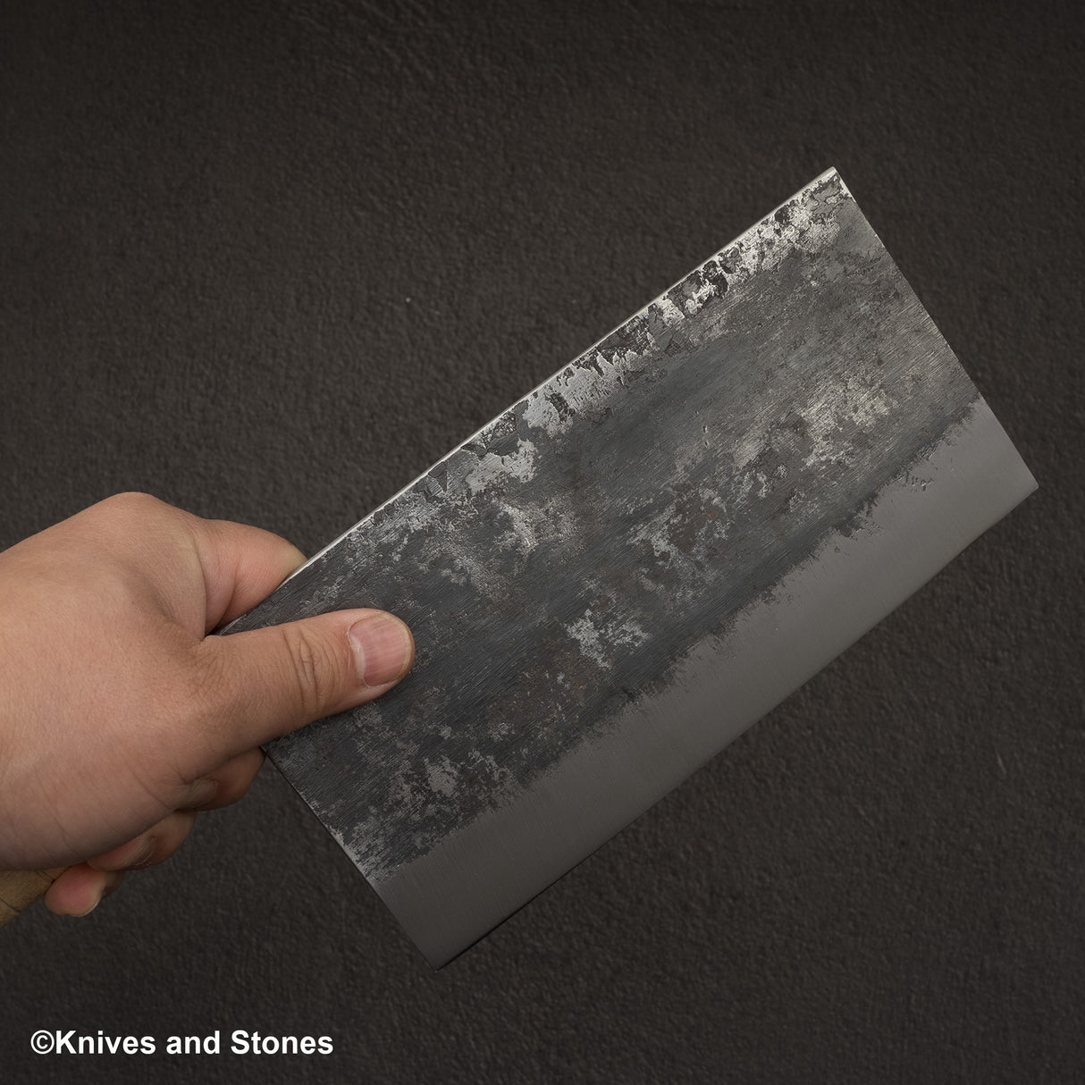 Hatsukokoro Sentan White 2 不鏽鋼包覆 Kurouchi 中國菜刀 195mm