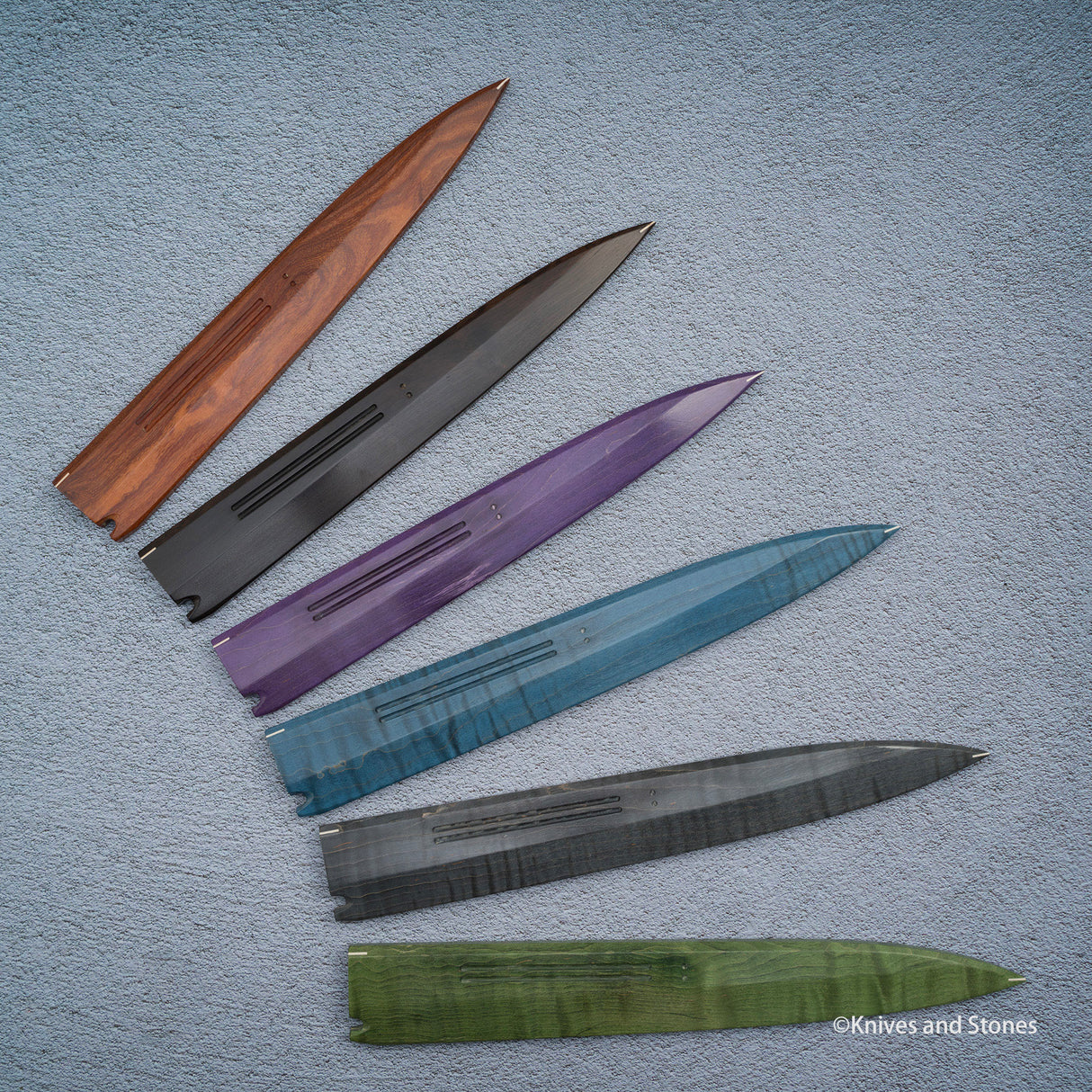 K&S Yanagiba 磁性刀柄套裝 穩定捲曲楓木/黑檀木/玫瑰木