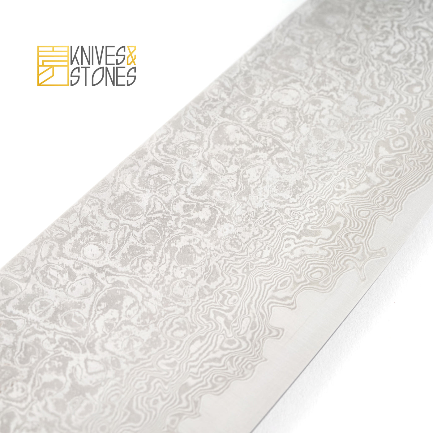 Hatsukokoro Ginsan Damascus Tsuchime Nakiri 170 mm with Teak wood Handle, by Yoshihiro Yauji