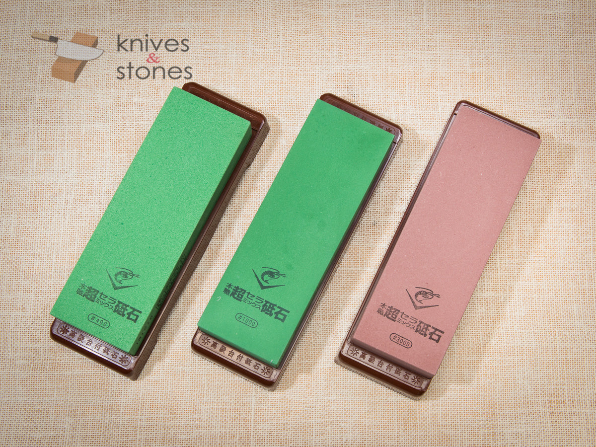 Naniwa Chosera 400、1K、3K 日本水磨石套裝
