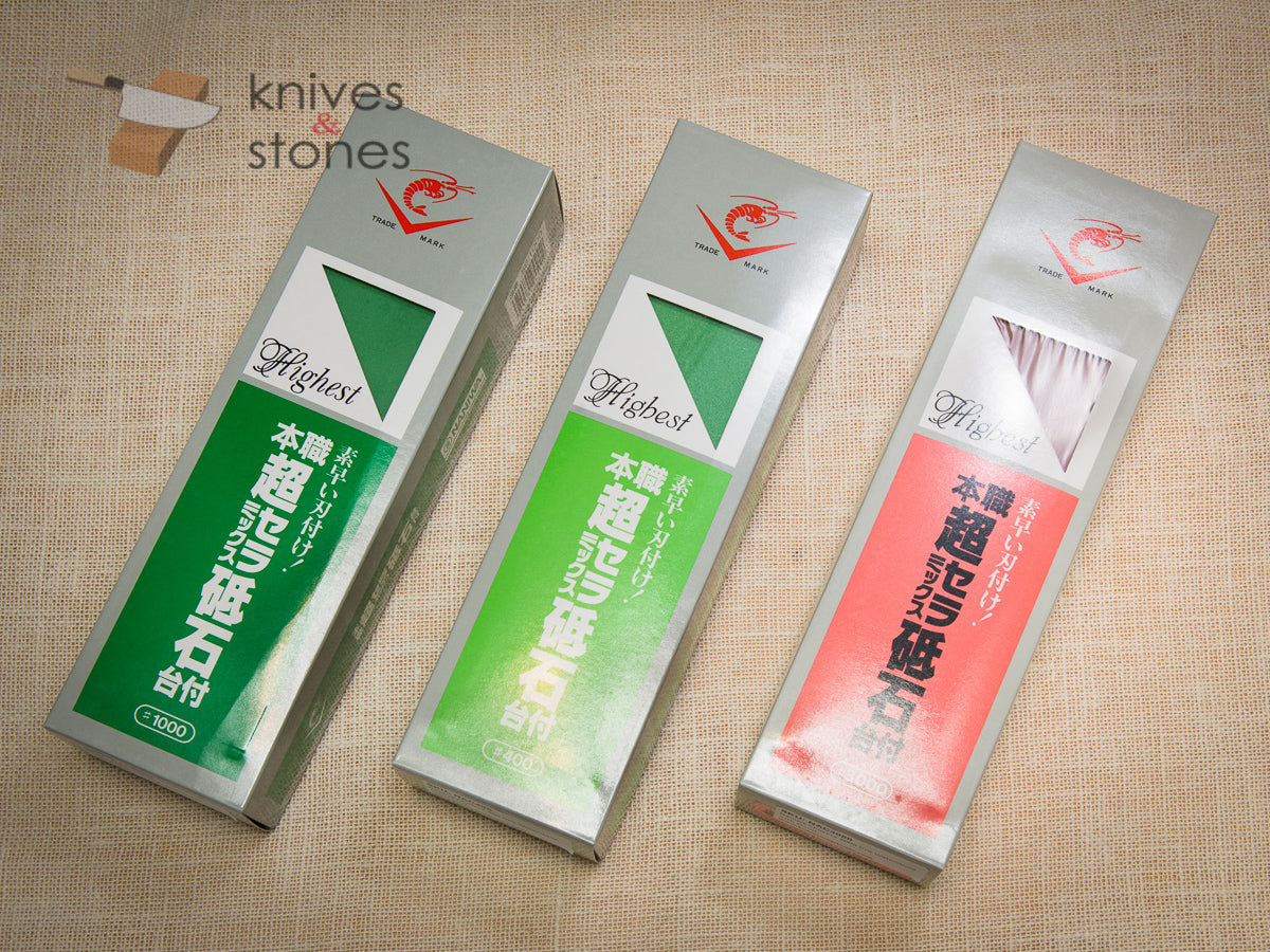 Naniwa Chosera 400、1K、3K 日本水磨石套裝