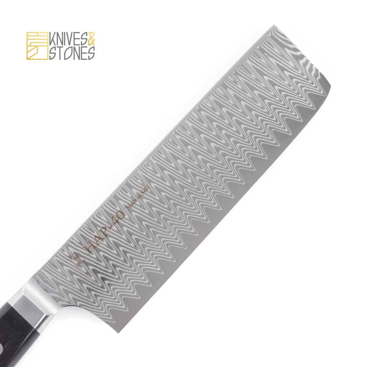 Hatsukokoro Hayabusa HAP-40 大馬士革 Nakiri 165 毫米 附西式手柄