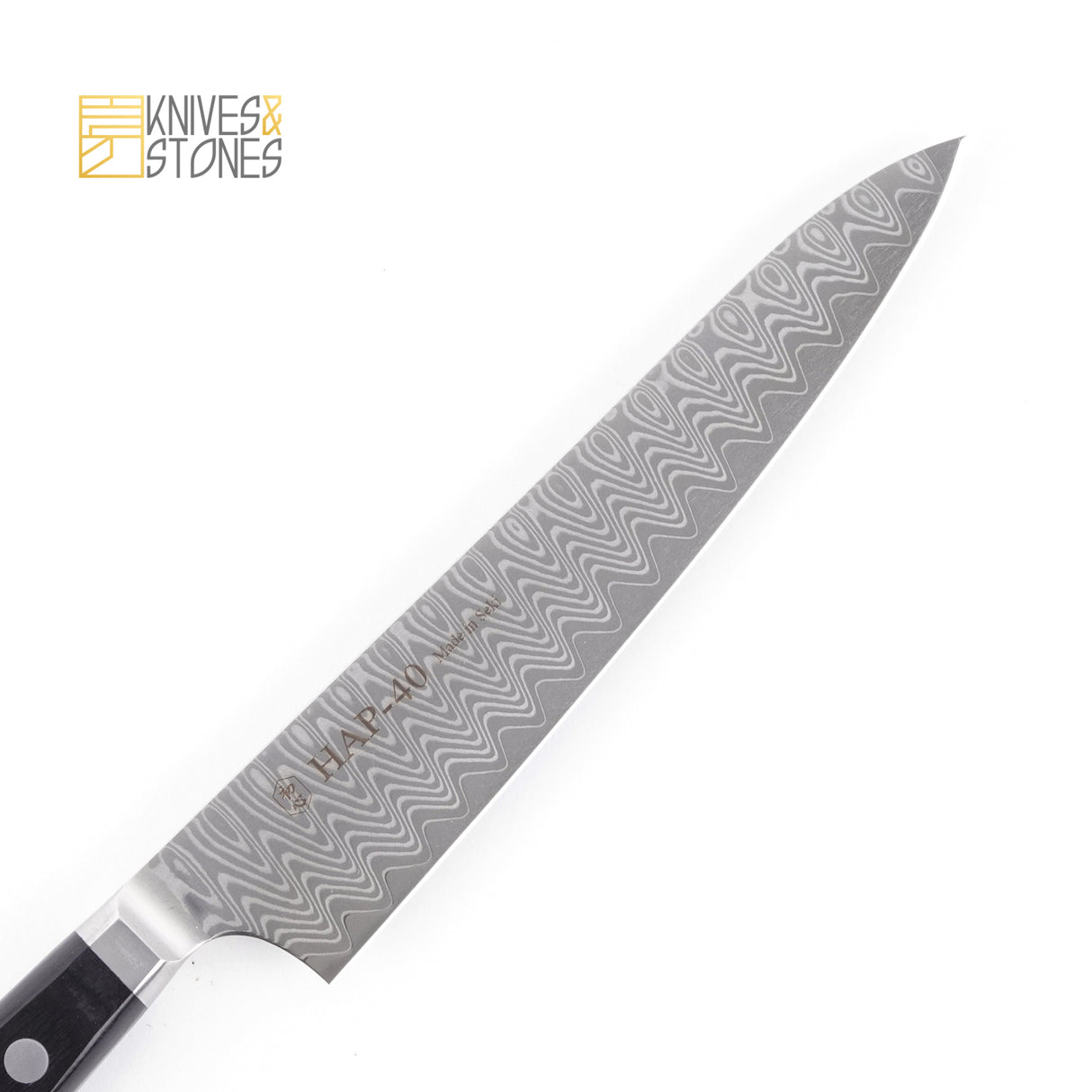 Hatsukokoro Hayabusa HAP-40 大馬士革 Petty 150mm 西式手柄