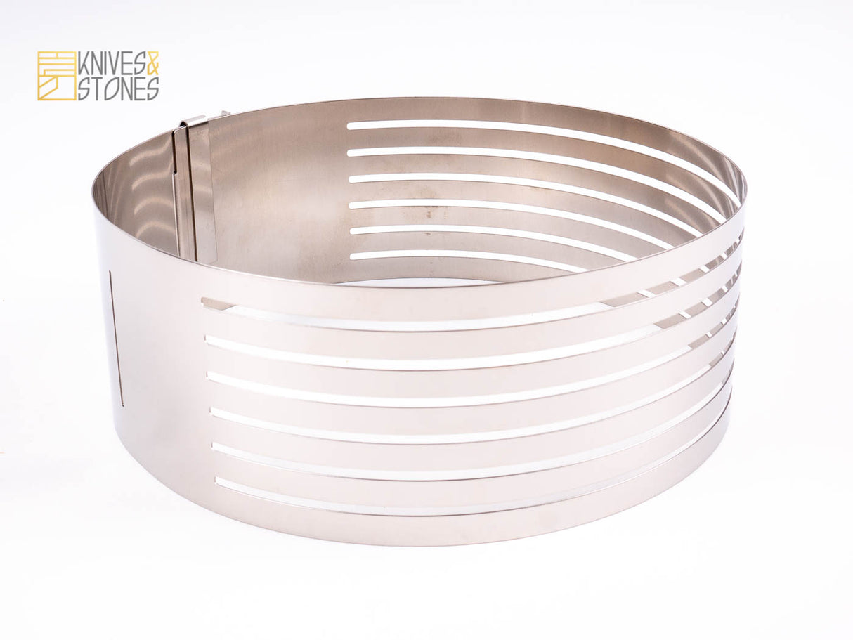 Cakeland 可調式蛋糕切片器慕斯圈 15 至 18 公分 TigerCrown 出品