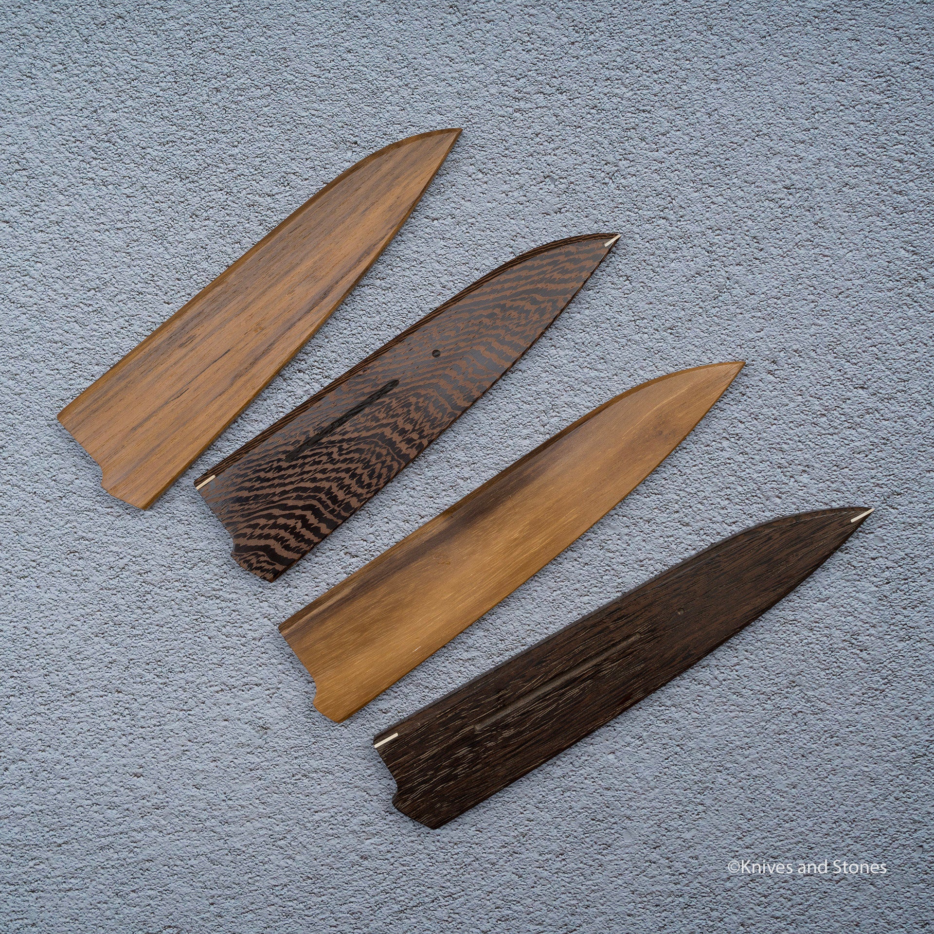 二唐SG2 黑打鎚目雙刃骨透(剔骨刀) 150mm 黑灰檀– Knives and Stones