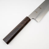 Nakagawa Ginsan Wide-bevel Gyuto 240mm with Ebony Octagonal Handle