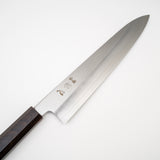 Nakagawa Ginsan Wide-bevel Gyuto 240mm with Ebony Octagonal Handle