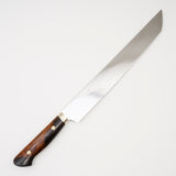 Yoshikazu Ikeda White 3 Honyaki Sakimaru Sujihiki 270mm Mt. Fuji Hamon Ironwood Handle SP1