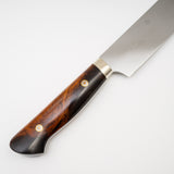 Yoshikazu Ikeda White 3 Honyaki Sakimaru Sujihiki 270mm Mt. Fuji Hamon Ironwood Handle SP1