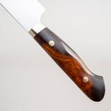 Yoshikazu Ikeda White 3 Honyaki Sakimaru Sujihiki 270mm Mt. Fuji Hamon Ironwood Handle SP1