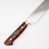 Yoshikazu Ikeda White 3 Honyaki Sakimaru Sujihiki 270mm Wave Hamon Ironwood Handle SP1