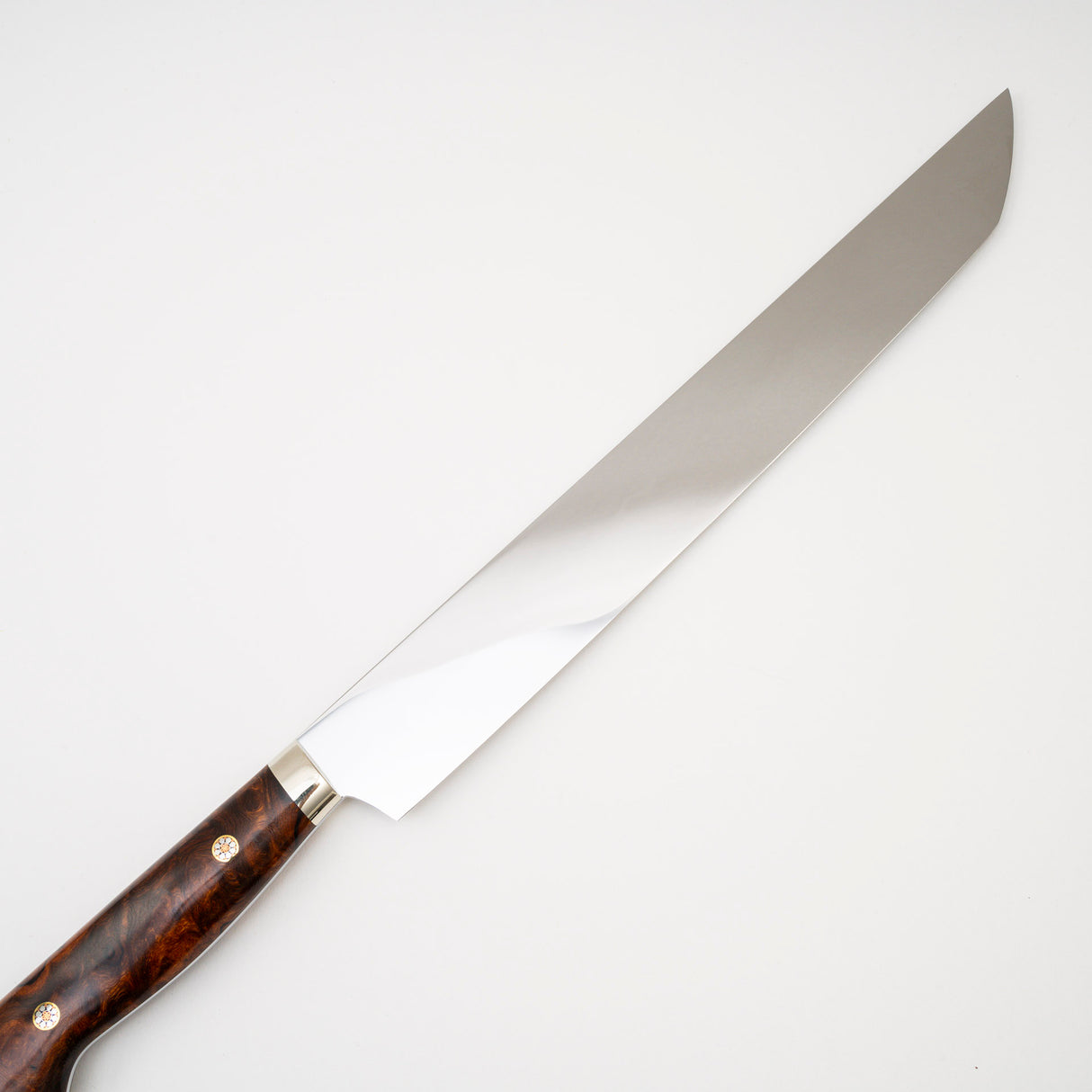 Yoshikazu Ikeda White 3 Honyaki Sakimaru Sujihiki 270mm Wave Hamon Ironwood Handle SP1