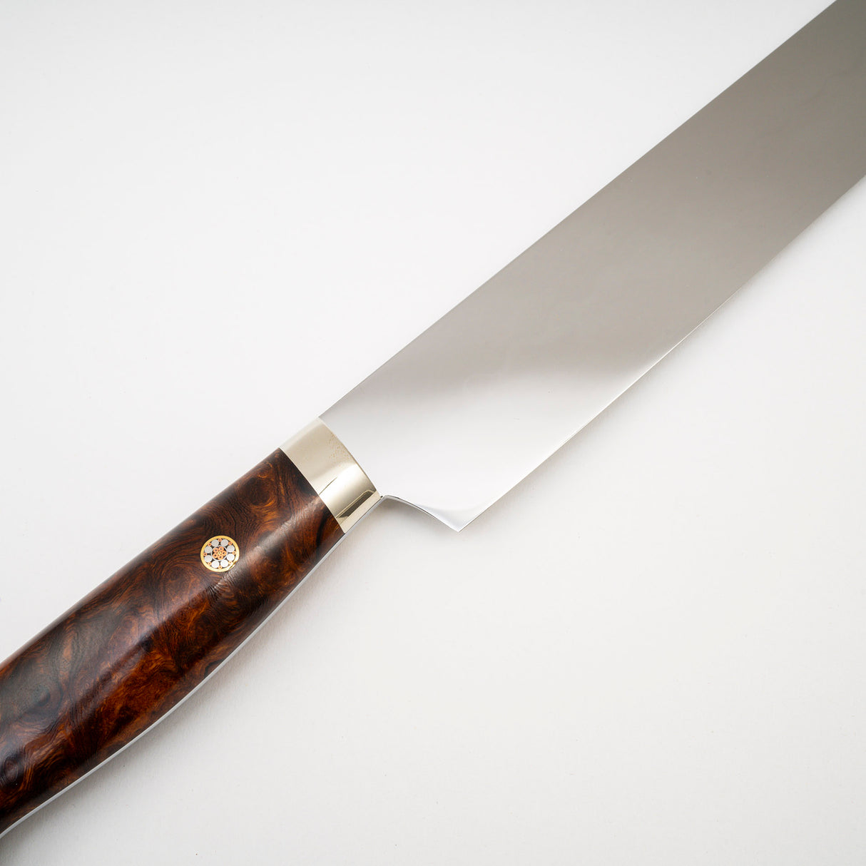 Yoshikazu Ikeda White 3 Honyaki Sakimaru Sujihiki 270mm Wave Hamon Ironwood Handle SP1