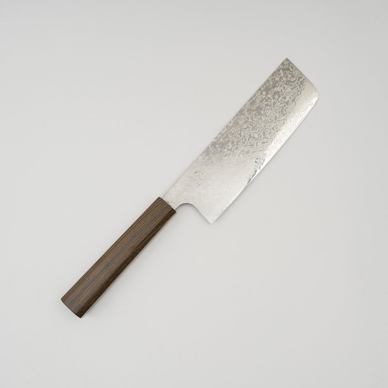 Hatsukokoro Ginga ATS34 Damascus Nakiri 165mm