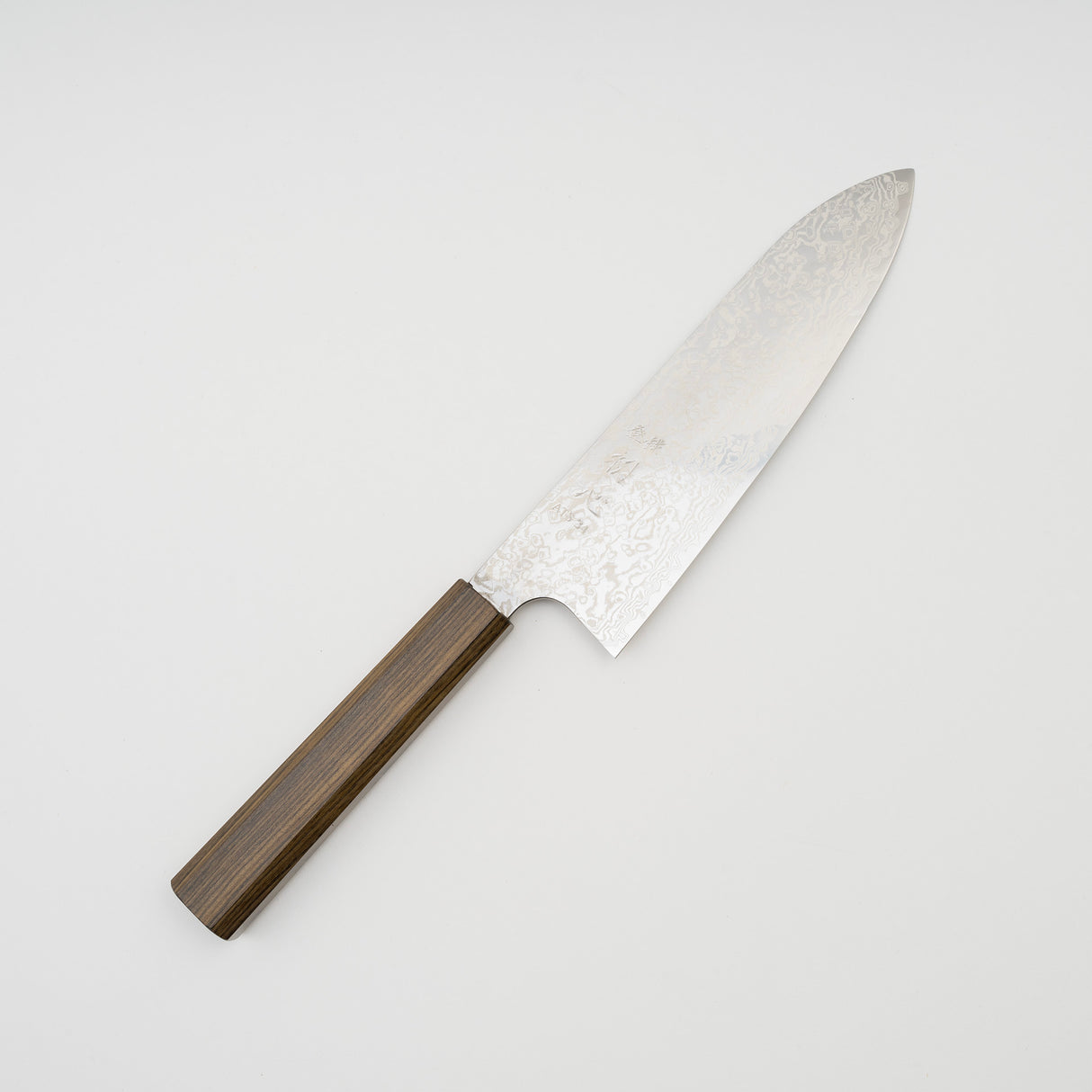 Hatsukokoro Ginga ATS34 Damascus Santoku 180mm