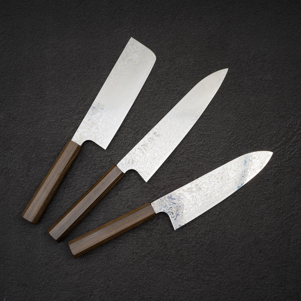 Hatsukokoro By Yoshihiro Yauji Ginga ATS-34 Mirror Damascus