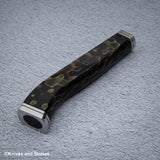 The Copper Mesh Nenox Style WA Handle for Santoku / Bunka / Nakiri