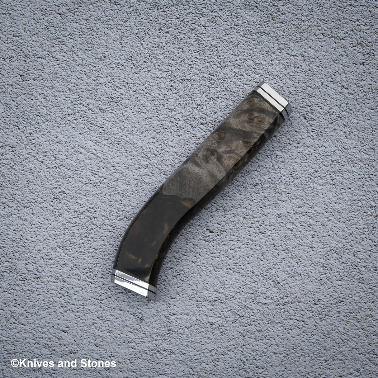 Stabilized Burl Golden Resin Nenox Style WA Handle for Petty / Paring