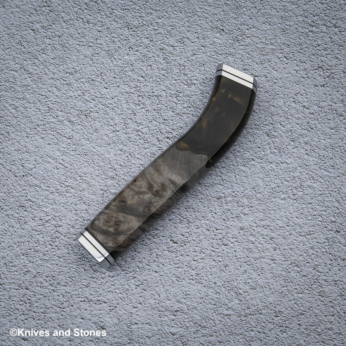 Stabilized Burl Golden Resin Nenox Style WA Handle for Petty / Paring
