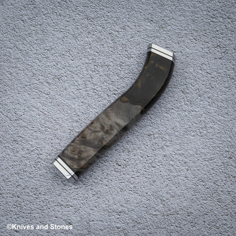 Stabilized Burl Golden Resin Nenox Style WA Handle for Petty / Paring